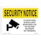 Signmission OSHA Security Sign, 7" Height, 10" Width, 24 Hour Video Surveillance, Landscape, SN-D-L-11498 OS-SN-D-710-L-11498 - alternate 1